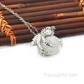 Cristal d&#39;argent sterling 925 pendentif sphère 15MM sphère dragon pendentif bijoux